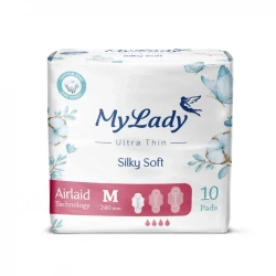 نوار بهداشتی مای لیدی مدل Silky Soft سایز متوسط مجموعه 4 عددی