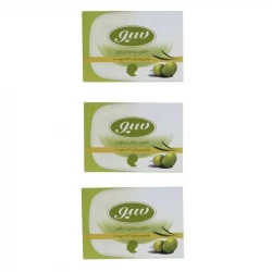 صابون شستشو سیو مدل Olive oil وزن 125 گرم مجموعه 3 عددی