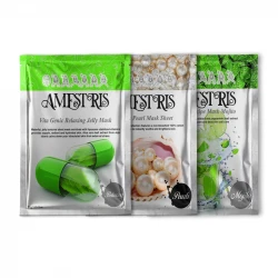 ماسک صورت آمستریس مدل میوه ای سری آبرسان و شفاف کننده وزن 25 گرم بسته 3 عددی