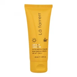 خرید کرم ضد آفتاب بی رنگ SPF50 لافارر مناسب پوست‌های چرب