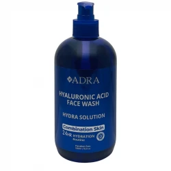 ژل شستشو صورت آدرا مدل هیالورونیک اسید کد 05 مناسب برای پوست مختلط حجم 500 میلی لیتر