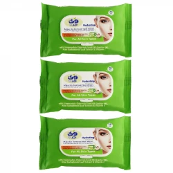 دستمال مرطوب وی کر مدل Jojoba-Aloe Vera سه بسته 20 عددی