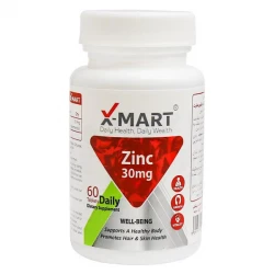 خرید قرص زینک ایکس مارت 30 میلی گرم بسته 60 عددی