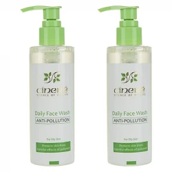 ژل شست و شوی صورت سینره مدل Anti-Pollution حجم 200 میلی لیتر مجموعه دو عددی