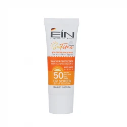 کرم ضد آفتاب بی رنگ ای آی ان SPF50 مدل anti shine مناسب انواع پوست‌ حجم 40 میلی‌لیتر