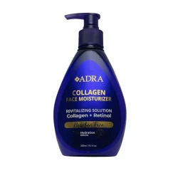 کرم آبرسان دست و صورت و بدن آدرا مدل کلاژن و رتینول کد 03 مناسب برای انواع پوست حجم 300 میلی لیتر