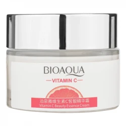 کرم روشن کننده روز و شب صورت بی آکوا مدل Vitamin C مناسب برای انواع پوست وزن 50 گرم