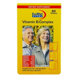 خرید قرص ویتامین ب کمپلکس یوروویتال 60 عدد