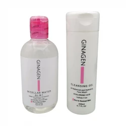 میسلار واتر ژیناژن مدل all in 1 مناسب پوست های خشک حجم 200 میلی‌لیتر به همراه ژل شستشو صورت ژیناژن مدل Anti Imperfection مناسب پوست های خشک حجم 200 میلی لیتر