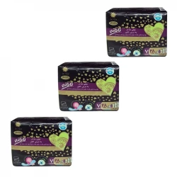 نوار بهداشتی تافته مدل روز مجموعه 3 عددی