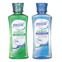 دهان شویه ایروکس مدل Anti Septic-Anti Plaque حجم 250 میلی لیتر بسته 2 عددی