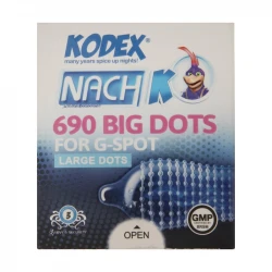 کاندوم ناچ کدکس مدل BIG DOTS بسته 3 عددی