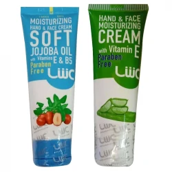 کرم مرطوب کننده عش مدل جوجوبا و آلوئه ورا حجم 75 میلی لیتر بسته 2 عددی