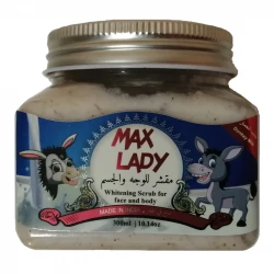 اسکراب لایه بردار پوست مکس لیدی مدل شیر الاغ حجم 300 میلی لیتر