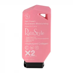 ژل کرم آبرسان دست و صورت رین استایل مدل کلاژن مناسب انوع پوست حجم 70 میلی لیتر
