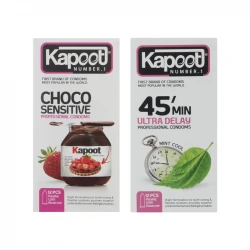 کاندوم کاپوت مدل Sensitive/45 Minutes مجموعه 2 عددی
