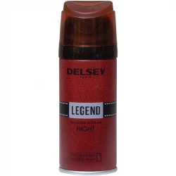 اسپری خوشبو کننده بدن مردانه دلسی مدل Legend Night حجم 150 میلی لیتر
