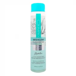 محلول پاک کننده آرایش صورت آبرسان لیمپیو مدل آلوئه ورا مناسب برای پوست های خشک حجم 250 میلی لیتر