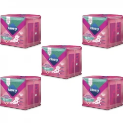 نوار بهداشتی نانسی مدل کامفورت نازک سایز بزرگ پنج بسته 10 عددی