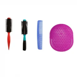 برس و شانه مو مدل sh002 مجموعه 4 عددی