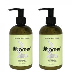 کرم آبرسان ویتامر مدل ابریشم حجم 252 میلی لیتر مجموعه دو عددی