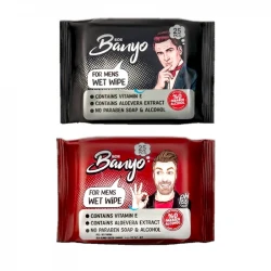 دستمال مرطوب بانیو مدل 01 مجموعه 2 عددی