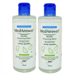 محلول پاک کننده آرایش صورت مدانسر مدل بابونه مناسب پوستهای  معمولی حجم 275 میلی لیتر مجموعه 2 عددی