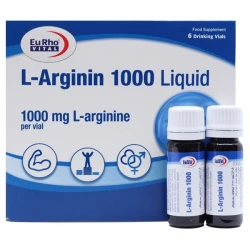 خرید ویال خوراکی ال آرژینین 1000 میلی گرم یوروویتال 6 عددی