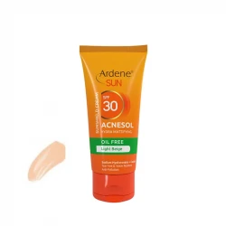 کرم ضد آفتاب رنگی آردن SPF 30 مدل Acnesol ‌مناسب پوست‌های چرب و مختلط حجم 50 میلی‌لیتر