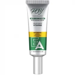 کرم مرطوب کننده پوست پی او وای مدل ویتامین E و A مناسب برای انواع پوست حجم 50 میلی لیتر