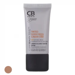 کرم ضد آفتاب رنگی سی بی پاریس spf50 مدل NB-CO مناسب پوست های چرب حجم 40 میلی لیتر