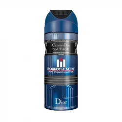 اسپری خوشبو کننده بدن مردانه پلی هات مومنت مدل CHRISTIAN DIOR SAUVAGE  حجم 200 میلی لیتر