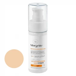 کرم ضد آفتاب رنگی مارگریت SPF35 مدل 02 محافظ UVA ،UVB، مناسب پوست های چرب حجم 50 میلی‌لیتر