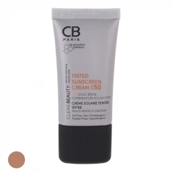 کرم ضد آفتاب رنگی سی بی پاریس SPF 50 مدل 01 ‌مناسب پوست‌های چرب حجم 40 میلی‌لیتر