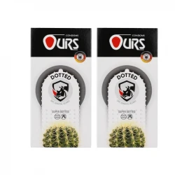 کاندوم خاردار اورز مدل Dotted دو بسته 12 عددی