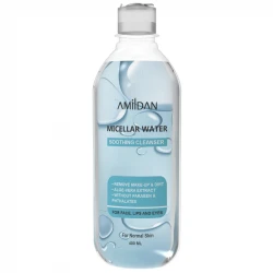 محلول پاک کننده آرایش صورت امیلدان مدل میسلار واتر حجم 400 میلی لیتر