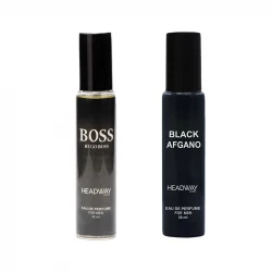 عطر جیبی مردانه هدوی استوری مدل بلک افغان و هوگو باس من حجم 30 میلی لیتر مجموعه 2 عددی
