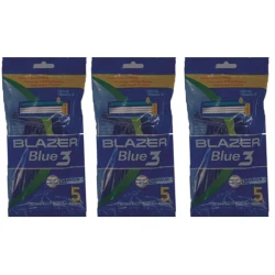 خود تراش بلو بلازر مدل 3 لبه سه بسته 5 عددی