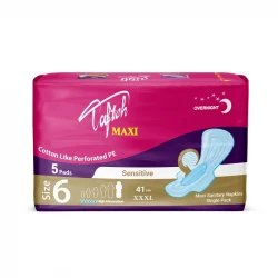 نوار بهداشتی تافته مدل Maxi ویژه شب سایز XXXL بسته 5 عددی