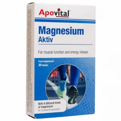 خرید قرص منیزیم اکتیو آپوویتال بسته 30 عددی