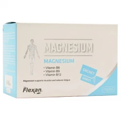 خرید ساشه منیزیم فلکسان بسته 30 عددی با طعم لیمو