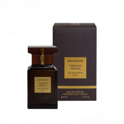 عطر جیبی برندینی مدل TOBACCO VANILLE با رایحه گرم حجم 33 میلی‌لیتر