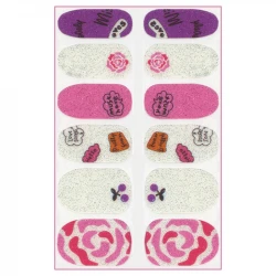استیکر طراحی ناخن مدل ژله ای کد FN23