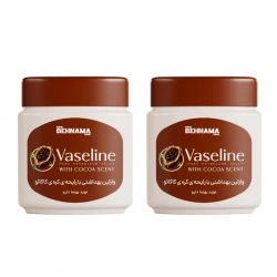 وازلین لب، بدن، صورت، دست نوید بهنما دارو مدل Cocoa مناسب برای انواع پوست حجم 115 میلی‌لیتر مجموعه 2 عددی