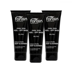 ماسک زغال فاربن مدل Peel-Off حجم 75 میلی لیتر بسته سه عددی