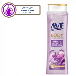 شامپو صورت و بدن اسکراب اوه مدل Milk And Blossom وزن 380 گرم 