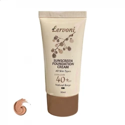 کرم ضد آفتاب رنگی لروونی SPF 40 مدل NB All02 محافظ UVA, UVB و PA+++، ضد آب، مناسب پوستهای معمولی و خشک حجم 30 میلی لیتر