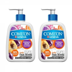ژل شستشو صورت کامان سری geneva مدل Normal حجم 500 میلی لیتر بسته 2 عددی