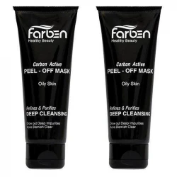 ماسک زغال فاربن مدل Peel-Off حجم 75 میلی لیتر بسته 2 عددی