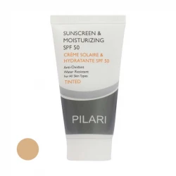کرم ضد آفتاب رنگی پیلاری SPF 50 مدل TINTED ‌مناسب پوست‌های حجم میلی‌لیتر